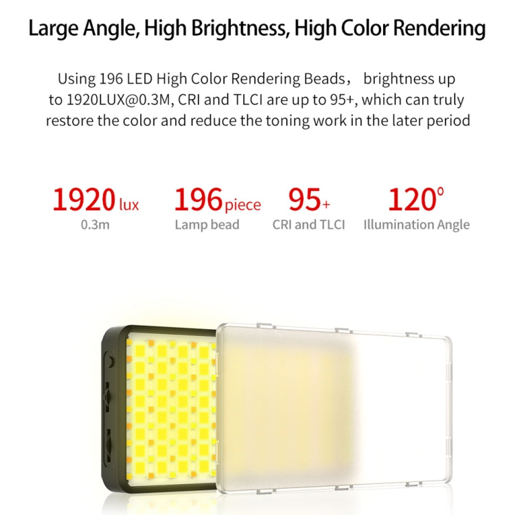Ulanzi VIJIM VL196 Pocket Portable Full Color RGB Fill Light Hand-Held Photography Live Light - free shipping - PMC Jewellery - Order now!