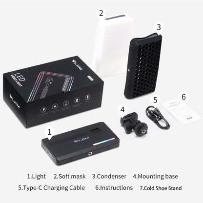 Ulanzi VIJIM VL196 Pocket Portable Full Color RGB Fill Light Hand-Held Photography Live Light - free shipping - PMC Jewellery - Order now!