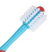 Pet Double-Head Toothbrush Pet Oral Cleaning Products(Blue)