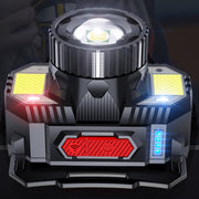 TG-TD009 LED Strong Headlamp Head-Mounted USB Rechargeable Zoom Sensor Headlamp, Colour: Yellow Light