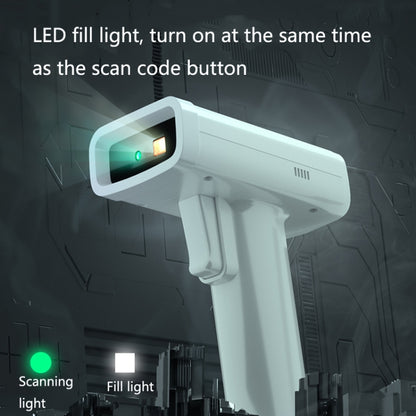 Deli Express Single Scanner Cashier Scanner, Specification: White Wired - free shipping - PMC Jewellery - Order now!