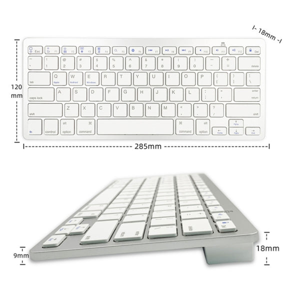 X5 Bluetooth 3.0 Wireless 78 Keys Foreign Language Small Language Keyboard(Traditional Brace)