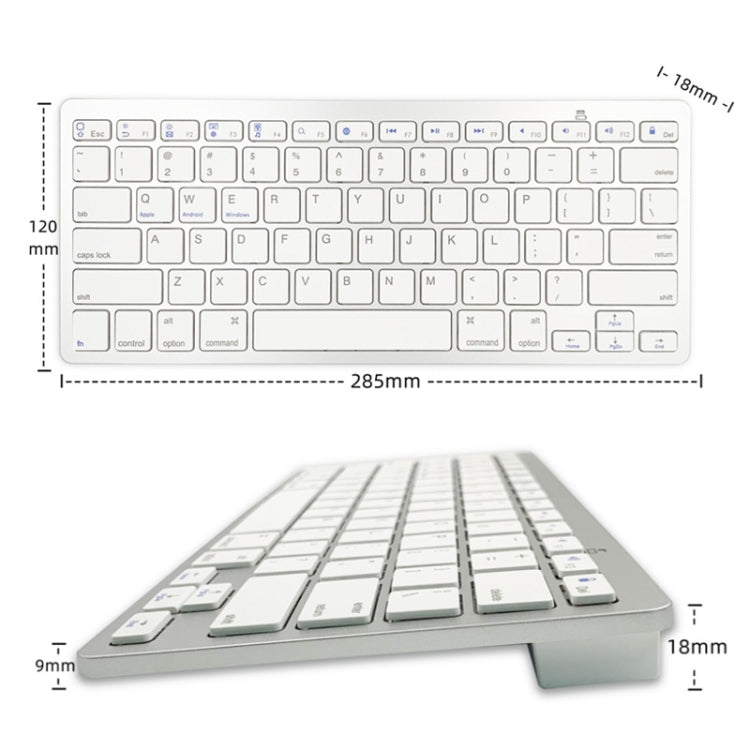 X5 Bluetooth 3.0 Wireless 78 Keys Foreign Language Small Language Keyboard(Traditional Brace)