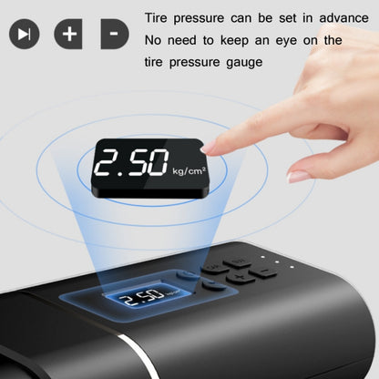 YANTU A31 Car Smart Digital Display Air Pump Electric Portable Tire Pump, Specification： Wireless Version Black - free shipping - PMC Jewellery - Order now!