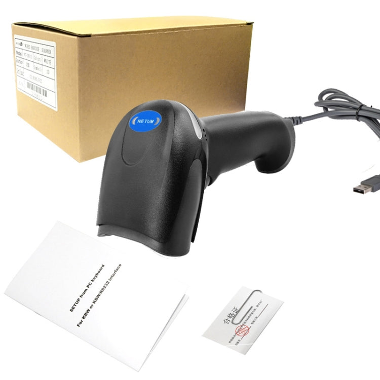 NETUM F5 Anti-Slip And Anti-Vibration Barcode Scanner, Model: Wireless Laser