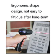 NETUM F20 Anti-Slip And Anti-Vibration Barcode Scanner, Model: Wired Red Light