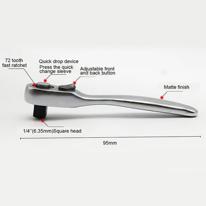 Portable Mini Single-Ended Torque Rachet Wrench Spanner Hand Repair Tools - Hex Key & Spanner by PMC Jewellery | Online Shopping South Africa | PMC Jewellery | Buy Now Pay Later Mobicred