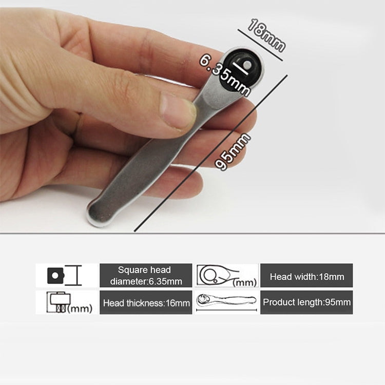 Portable Mini Single-Ended Torque Rachet Wrench Spanner Hand Repair Tools - Hex Key & Spanner by PMC Jewellery | Online Shopping South Africa | PMC Jewellery | Buy Now Pay Later Mobicred