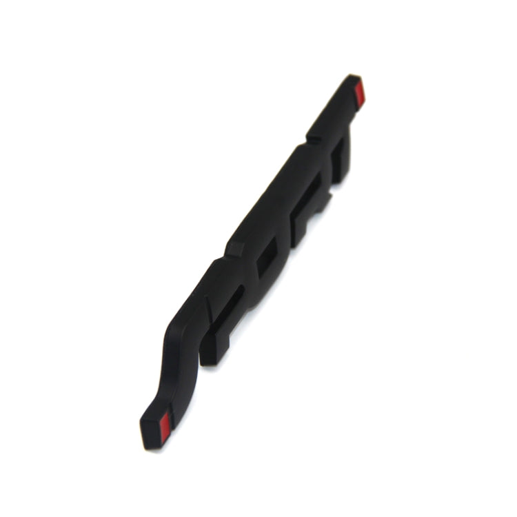6 PCS  Metal 3D Stereo Car Sticker Modified Sport Tail Sticker Body Sticker(Black)