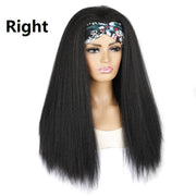 Turban Headband Corn Beard Long Hair Wig Headgear, Color Classification: 18C # E