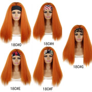 Turban Headband Corn Beard Long Hair Wig Headgear, Color Classification: 18C # G