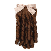 Princess Curly Ponytail Wig Costume Film And Television Retro Prom Comb Ponytail Curly Hair(Light Brown)