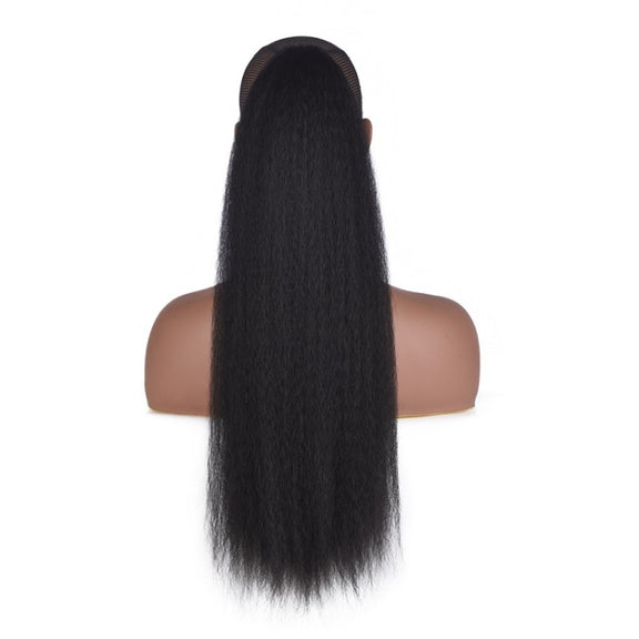 Fluffy Corn Whisker Long Curly Hair Fake Ponytail, Colour: 1.1B #
