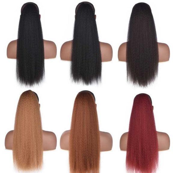 Fluffy Corn Whisker Long Curly Hair Fake Ponytail, Colour: 2.2 #