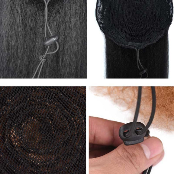 Fluffy Corn Whisker Long Curly Hair Fake Ponytail, Colour: 2.2 #