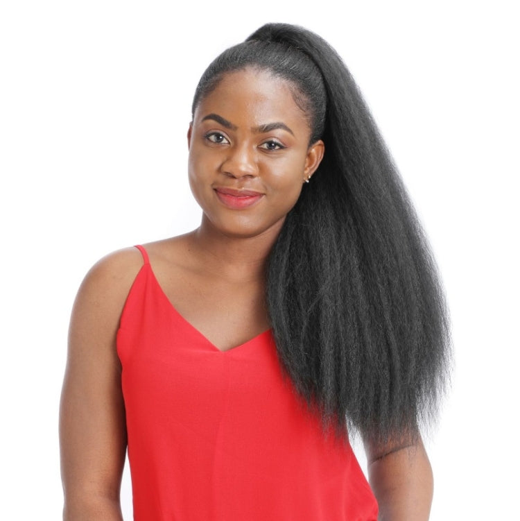 Fluffy Corn Whisker Long Curly Hair Fake Ponytail, Colour: 2.2 #