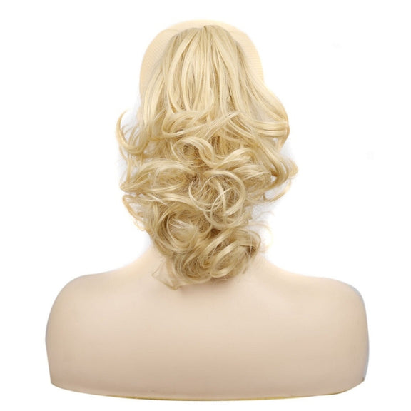 Women Curly Hair Short Ponytail Wig With Shark Clip(86M613 #)