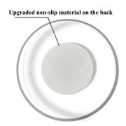 LED Flashing Coaster Bar KTV Cocktail Base Light Luminous Coaster(Upgrade Anti-slip Round White Light)