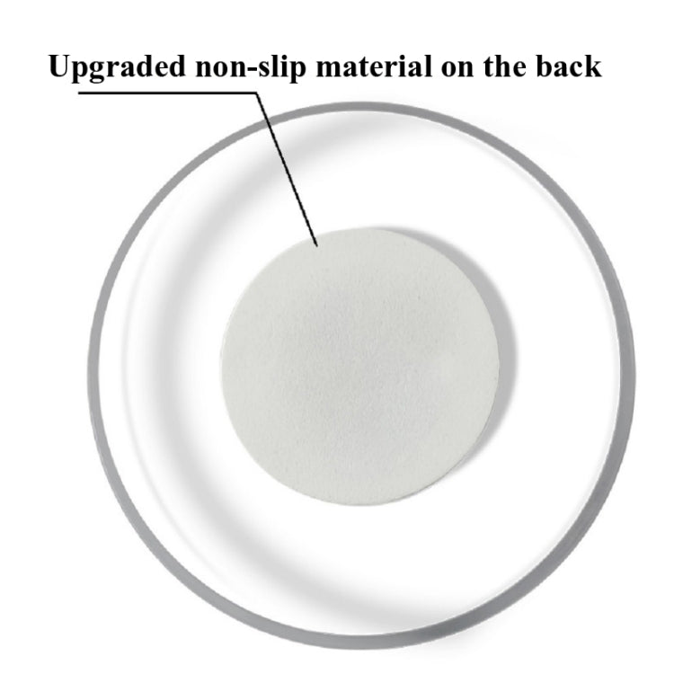 LED Flashing Coaster Bar KTV Cocktail Base Light Luminous Coaster(Upgrade Anti-slip Round White Light)