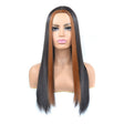 Women Medium Haircut Bleaching And Dyeing Long Straight Wigs(Black Brown) - free shipping - PMC TechLife - Order now!