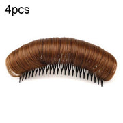 4 PCS Forehead Hair Root Padding And Combing Hair Pack, Colour: 10cm Light Brown