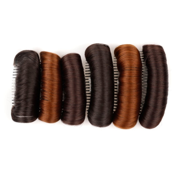 4 PCS Forehead Hair Root Padding And Combing Hair Pack, Colour: 10cm Dark Brown