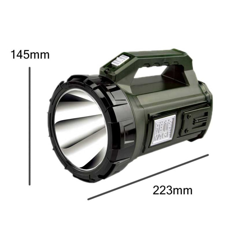 YAGE 5701 10W LED Strong Light Long-Range Searchlight Outdoor Lighting Rechargeable Flashlight, CN Plug(Ink Green) - LED Flashlight by YAGE | Online Shopping South Africa | PMC Jewellery | Buy Now Pay Later Mobicred