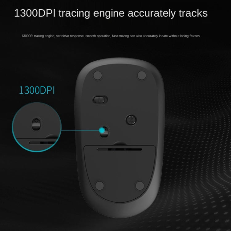 Rapoo M200G 1300 DPI 3 Keys Silent Wireless Mouse(White) - free shipping - PMC Jewellery - Order now!