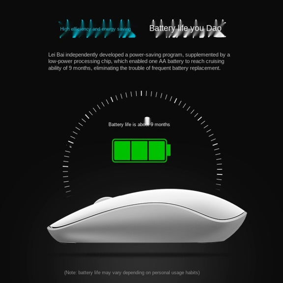 Rapoo M200G 1300 DPI 3 Keys Silent Wireless Mouse(White)