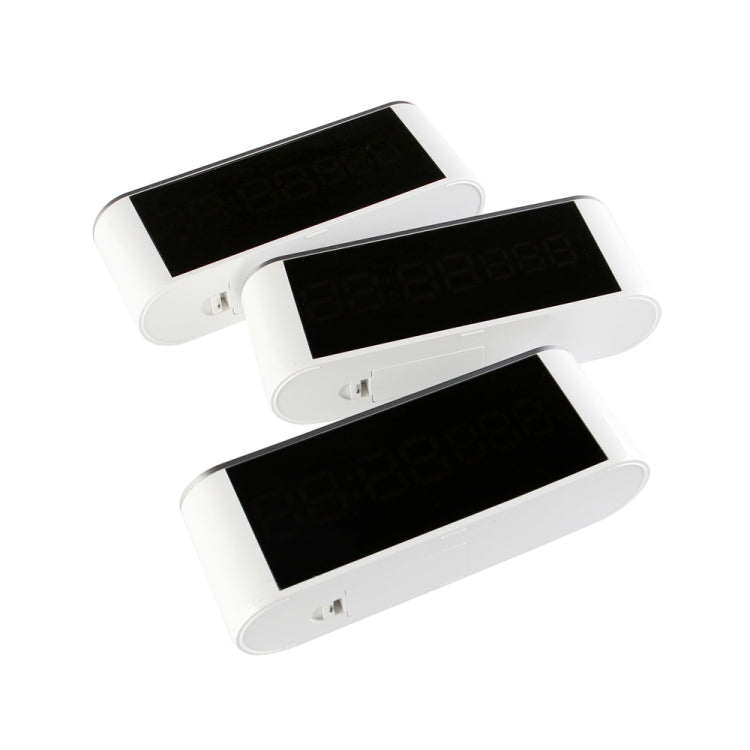 Home LED Mirror Multifunction Electronic Clock Mirror Clock Household Thermometer(Red Word) - Alarm Clocks by PMc TechLife | Online Shopping South Africa | PMc TechLife | Buy Now Pay Later Mobicred