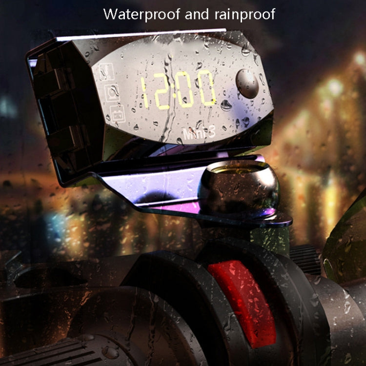 Voltage Clock And Temperature 3 In 1 LED Electronic Meter Large-Screen Digital Display Waterproof And Dustproof Voltmeter(Blue Light) - Electrical Instruments by PMC TechLife | Online Shopping South Africa | PMC TechLife | Buy Now Pay Later Mobicred