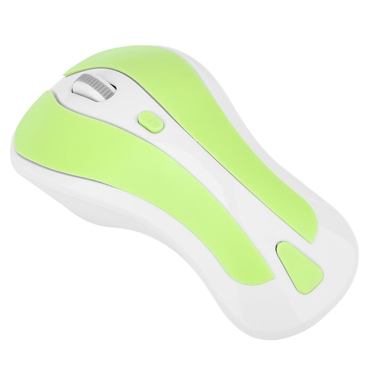 PR-01 1600 DPI 7 Keys Flying Squirrel Wireless Mouse 2.4G Gyroscope Game Mouse(White Green) - free shipping - PMC Jewellery - Order now!