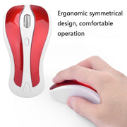 PR-01 1600 DPI 7 Keys Flying Squirrel Wireless Mouse 2.4G Gyroscope Game Mouse(Black Purple)