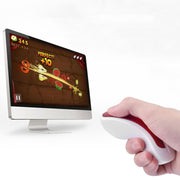 PR-01 1600 DPI 7 Keys Flying Squirrel Wireless Mouse 2.4G Gyroscope Game Mouse(White Blue)