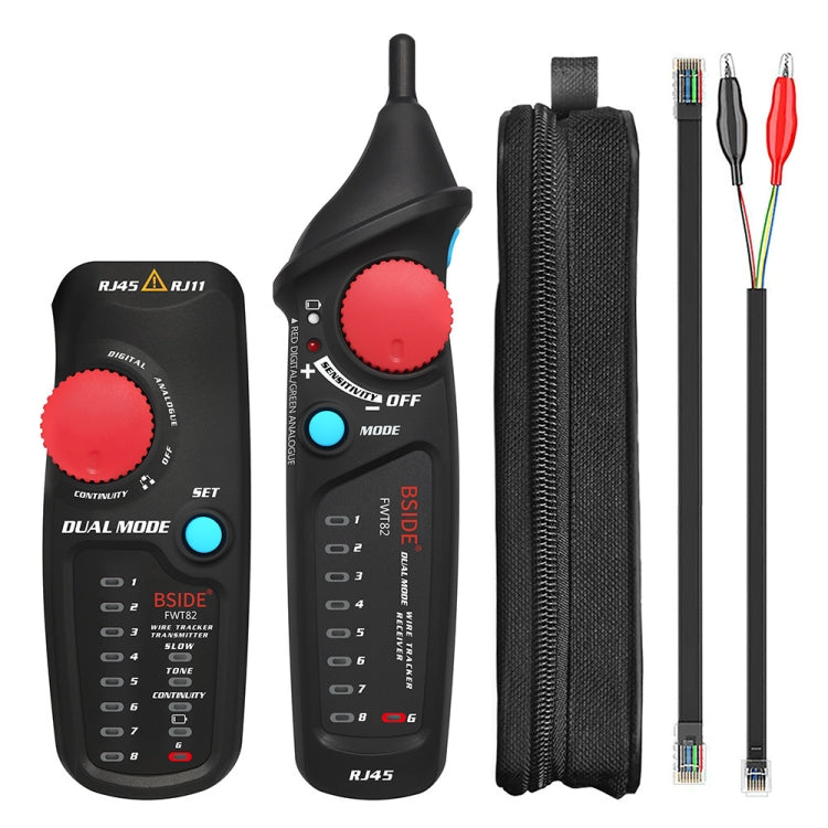 BSIDE FWT82 Analog And Digital Dual-Mode Anti-Interference Intelligent Line Finder Network Cable Tracker - free shipping - PMC Jewellery - Order now!