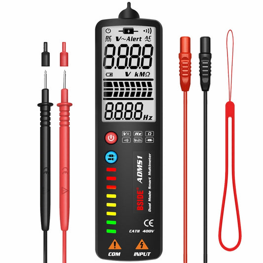 BSIDE Dual-Mode Smart Large-Screen Display Multimeter Electric Pen Portable Voltage Detector, Specification: ADMS1 - free shipping - PMC Jewellery - Order now!