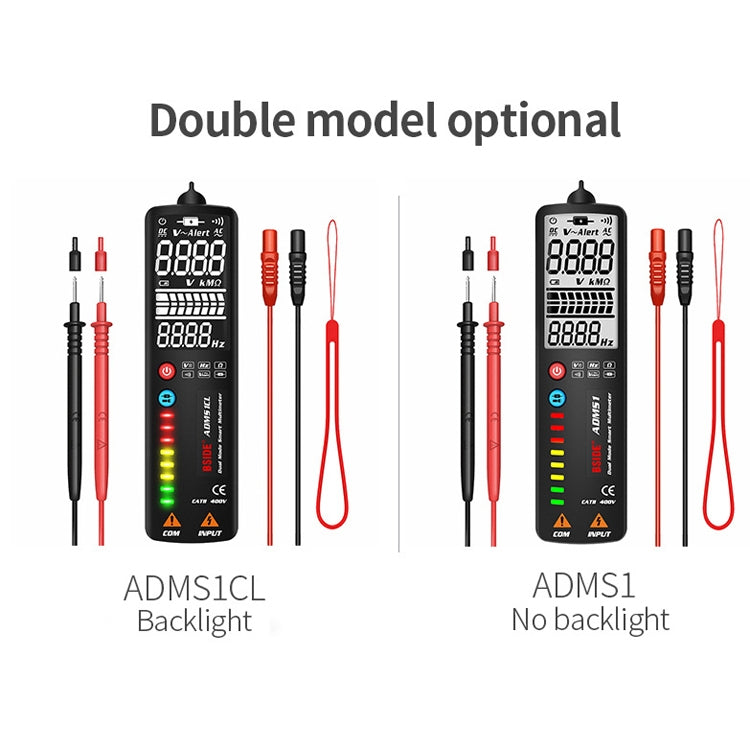 BSIDE Dual-Mode Smart Large-Screen Display Multimeter Electric Pen Portable Voltage Detector, Specification: ADMS1CL - free shipping - PMC Jewellery - Order now!