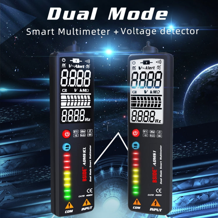 BSIDE Dual-Mode Smart Large-Screen Display Multimeter Electric Pen Portable Voltage Detector, Specification: ADMS1CL - free shipping - PMC Jewellery - Order now!