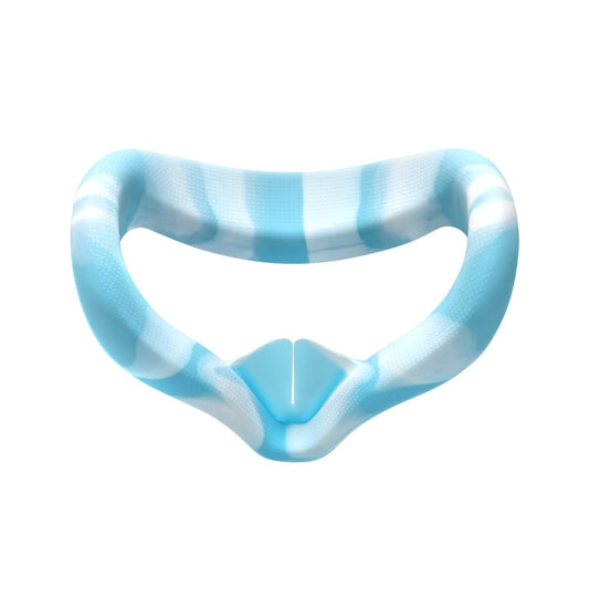 VR Silicone Eye Cover Anti-Sweat And Decontamination Color VR Goggles For Oculus Quest 2(White Blue) - VR Accessories by PMC Jewellery | Online Shopping South Africa | PMC Jewellery | Buy Now Pay Later Mobicred