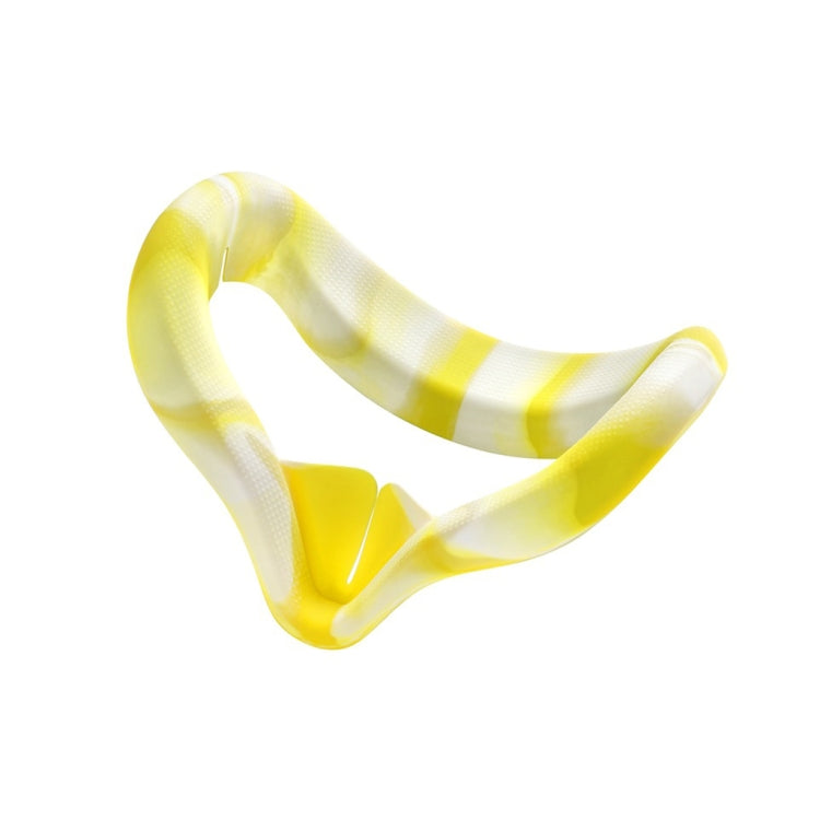 VR Silicone Eye Cover Anti-Sweat And Decontamination Color VR Goggles For Oculus Quest 2(White Yellow) - VR Accessories by PMC Jewellery | Online Shopping South Africa | PMC Jewellery | Buy Now Pay Later Mobicred