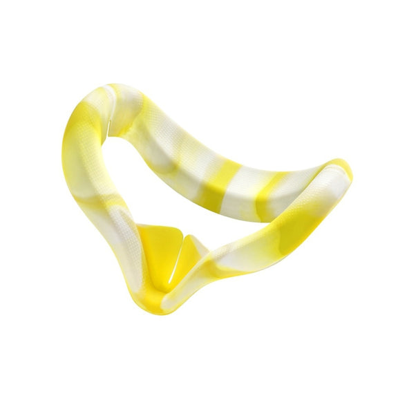 VR Silicone Eye Cover Anti-Sweat And Decontamination Color VR Goggles For Oculus Quest 2(White Yellow)