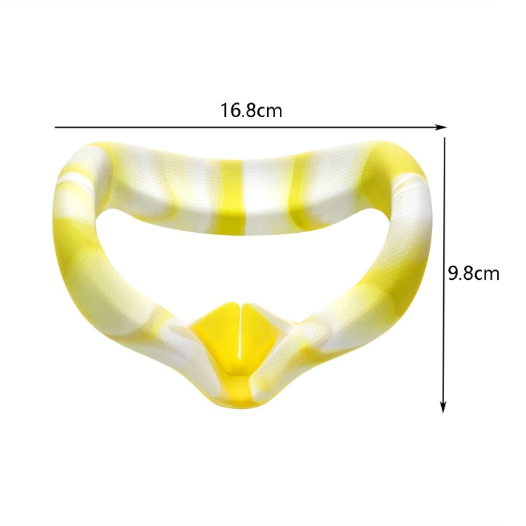 VR Silicone Eye Cover Anti-Sweat And Decontamination Color VR Goggles For Oculus Quest 2(White Blue) - VR Accessories by PMC Jewellery | Online Shopping South Africa | PMC Jewellery | Buy Now Pay Later Mobicred