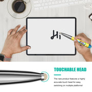 PR-A18 2.4G Charge Mouse Pen Handwritten Glow Wireless Mouse Pen(Silver Gray)