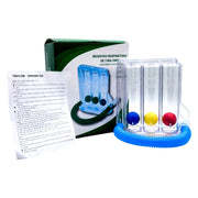 Respiratory Training Device Lung Capacity Training Pulmonary Function Exercise Rehabilitation Device, Specification: Three Ball