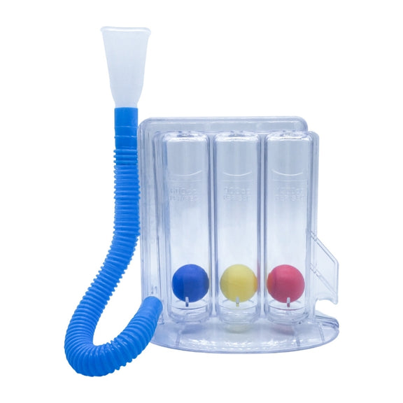Respiratory Training Device Lung Capacity Training Pulmonary Function Exercise Rehabilitation Device, Specification: Three Ball
