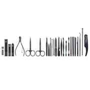 25 PCS / Set Nail Clippers Home Pedicure And Nail Care Tools, Color Classification: Black Red