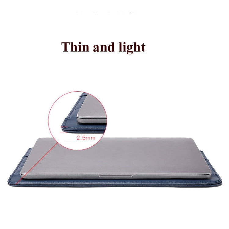 Microfiber Leather Thin And Light Notebook Liner Bag Computer Bag, Applicable Model: 13-14 inch(Black)