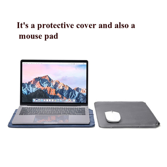 Microfiber Leather Thin And Light Notebook Liner Bag Computer Bag, Applicable Model: 13-14 inch(Gray)