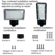 50W LED Water-resistant Road Lighting Courtyard Floodlight(White Light)
