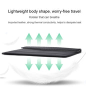 Horizontal  Embossed Notebook Liner Bag Ultra-Thin Magnetic Holster, Applicable Model: 14-15 inch(Gray)